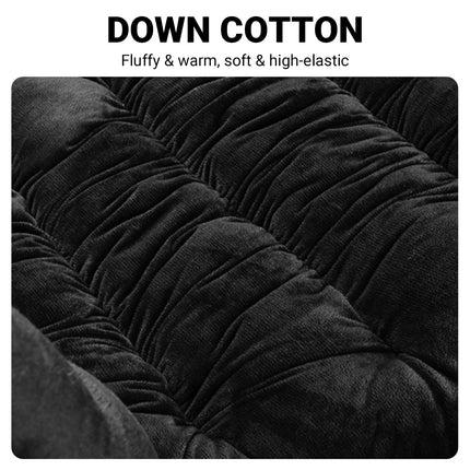 Winter Thick Warm Plush Car Seat Cover with Backrest Universal Fit Rear Row