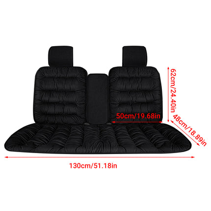 Winter Thick Warm Plush Car Seat Cover with Backrest Universal Fit Rear Row