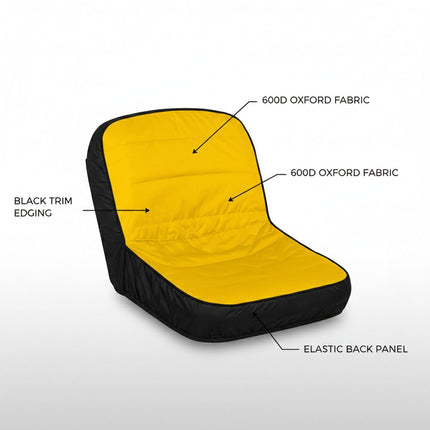 Lawn Mower Seat Cover Medium Tractor Seat Protector Oxford Fabric