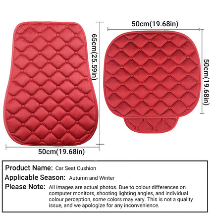 Short Plush Car Front Seat Cushion Winter Protective Warm Thermal Soft Fit