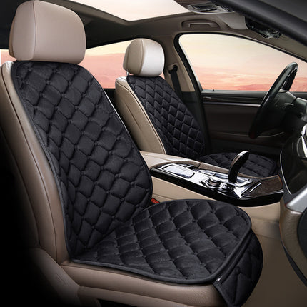 Short Plush Car Front Seat Cushion Winter Protective Warm Thermal Soft Fit