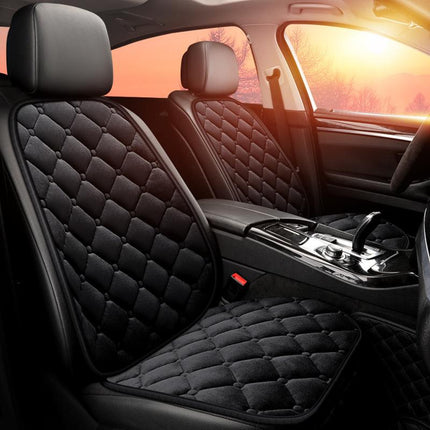 Short Plush Car Front Seat Cushion Winter Protective Warm Thermal Soft Fit