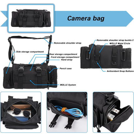 Car Universal Rear Seat 6-Piece Storage Bag Set Space Saving Waterproof Durable