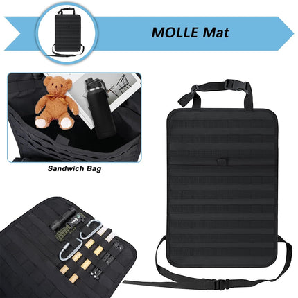 Car Universal Rear Seat 6-Piece Storage Bag Set Space Saving Waterproof Durable