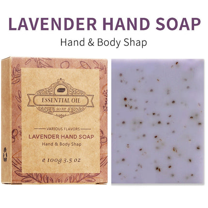 2PCS Seaweed Scrub Body Soap Bar with Granules Exfoliating Bath Cleanser Gift