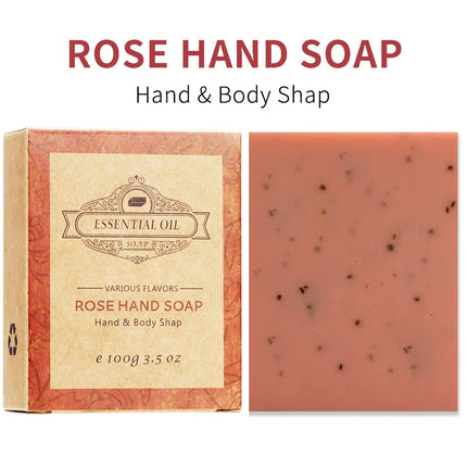 2PCS Seaweed Scrub Body Soap Bar with Granules Exfoliating Bath Cleanser Gift