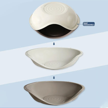 Cat Bed Semi Enclosed Nest Removable Washable Pet House Four Seasons Portable