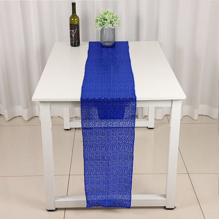 Sequin Table Runner Square Decorative Hotel Tablecloth for Wedding Party Decor