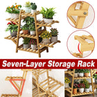 Multi-Tier Plant Stand Indoor Outdoor Flower Pot Holder Balcony Shelf Rack