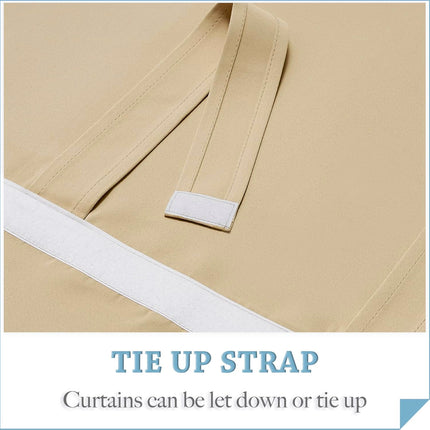 Curtains For Doors and Windows Block Light Blackout Heat Insulation Living Room