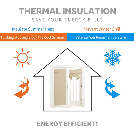 Curtains For Doors and Windows Block Light Blackout Heat Insulation Living Room