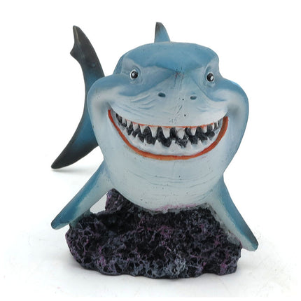 Realistic Resin Shark Aquarium Ornament for Fish Tank Home Room Decor