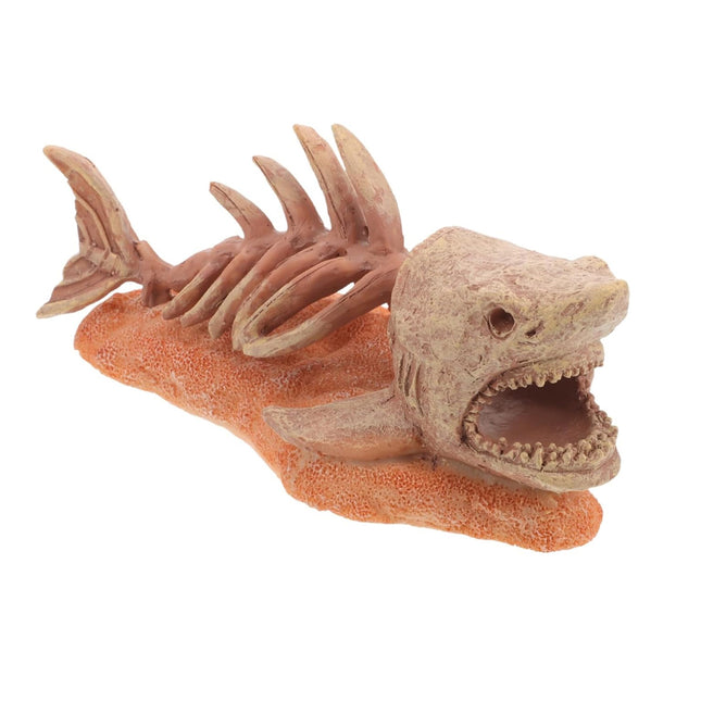 Simulated Shark Skeleton Aquarium Ornament Fish Tank Decoration For Home Office