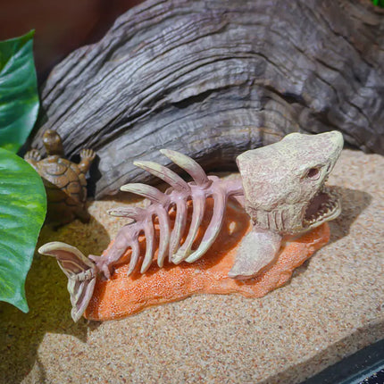 Simulated Shark Skeleton Aquarium Ornament Fish Tank Decoration For Home Office