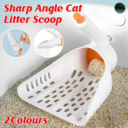 Sharp Angle Cat Litter Scoop Multi Functional Scraper Pet Poop Cleaning Tool