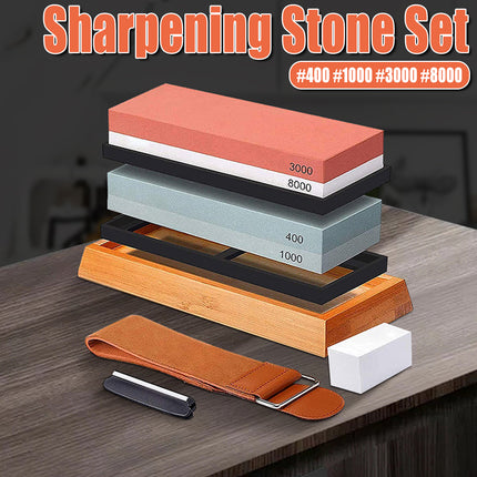 Household Sharpening Stone Kitchen Knife Oilstone Coarse Fine Grind Whetstone