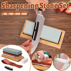 Household Sharpening Stone Kitchen Knife Oilstone Coarse Fine Grind Whetstone