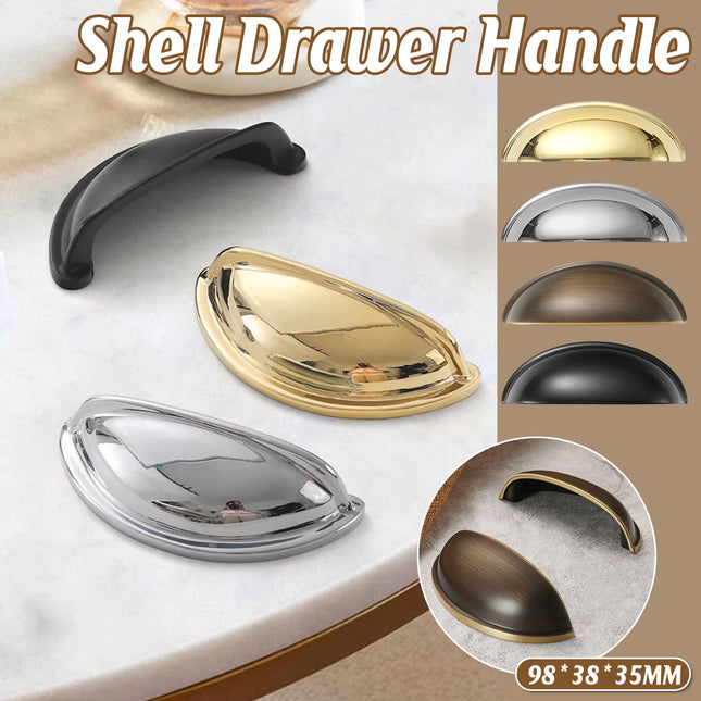 Shell Cabinet Door Handle Single Hole Light Luxury Drawer Closet Pull Furniture