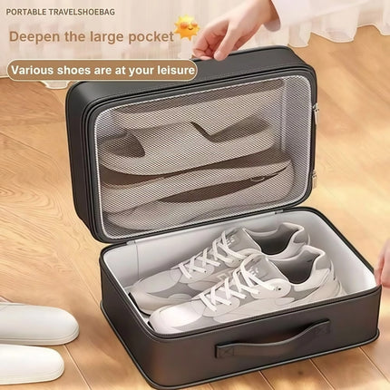 Double Layer Dustproof Shoe Bag Travel Storage Organiser 28 x 23 x 15cm