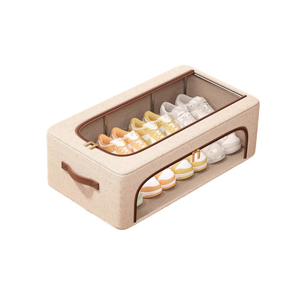 Home Foldable No Assembly Shoe Boxes Stackable Dustproof for Sneakers Heels