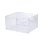 12 Clear Shoe Storage Boxes Stackable Dustproof with Secure Suction Door