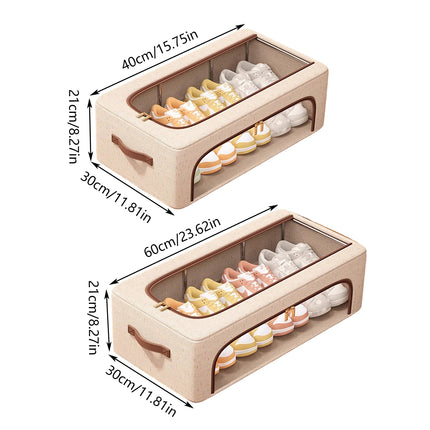 Home Foldable No Assembly Shoe Boxes Stackable Dustproof for Sneakers Heels