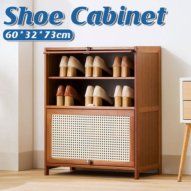 Multi Layer Vertical Entryway Integrated Shoe Cabinet Space Saving Dustproof