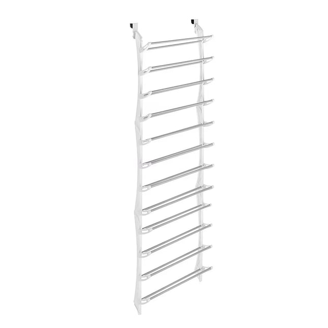 12-Tier Hanging Shoe Rack Over Door Wall Mounted Organiser Dorm Closet Storage