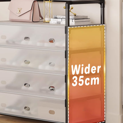 Multifunctional All in One Shoe Rack Durable Dustproof for Entryway Space Saving