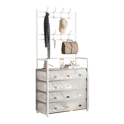 Multifunctional All in One Shoe Rack Durable Dustproof for Entryway Space Saving