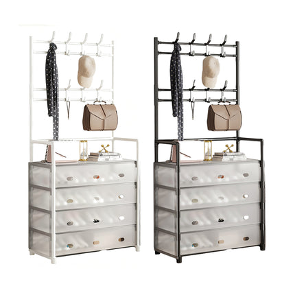 Multifunctional All in One Shoe Rack Durable Dustproof for Entryway Space Saving