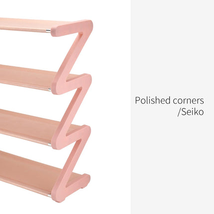 4 Tier Assemblyf Shoe Rack Durable PP Material for Entryway Hallway Space Saving