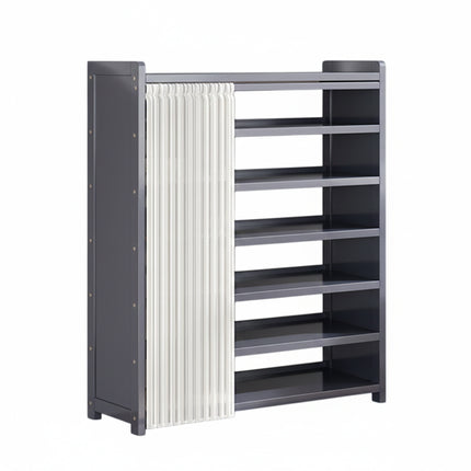 Entryway 7 Tier Large Capacity Shoe Rack With Dust Curtain Space Saving Durable