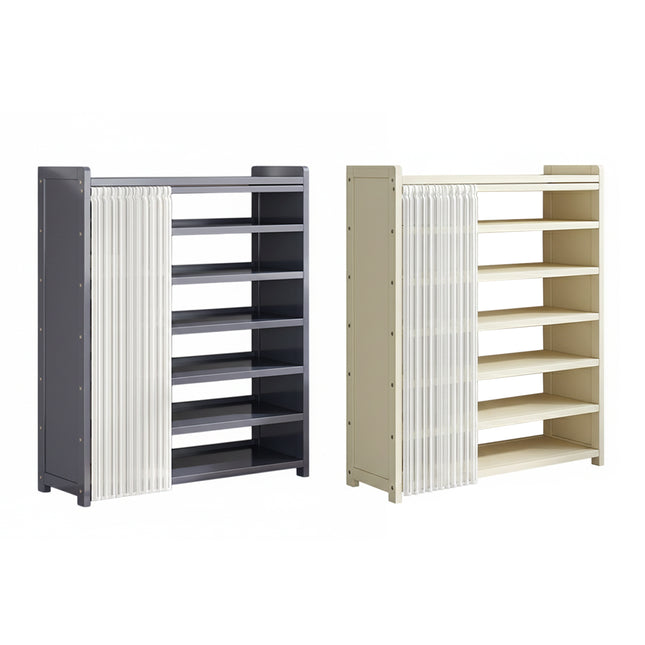 Entryway 7 Tier Large Capacity Shoe Rack With Dust Curtain Space Saving Durable