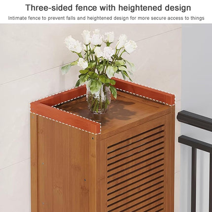 Bamboo Shoe Rack Entryway Organizer Durable Sturdy Space Saving Dust-Proof