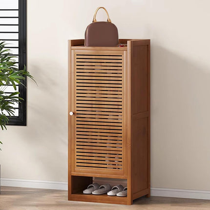 Bamboo Shoe Rack Entryway Organizer Durable Sturdy Space Saving Dust-Proof