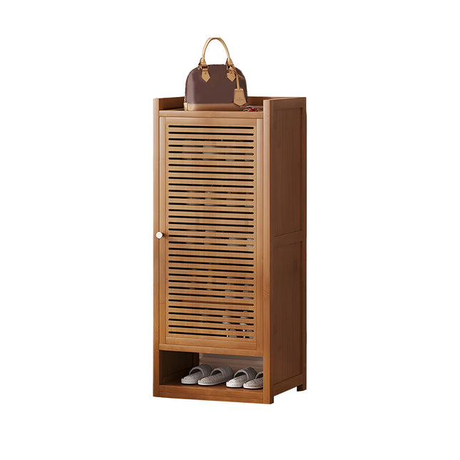 Bamboo Shoe Rack Entryway Organizer Durable Sturdy Space Saving Dust-Proof