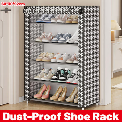 Multi-Layer Shoe Rack Dustproof Non-Woven Fabric with Metal Frame
