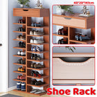 Multi Layer Space Saving Entryway Shoe Rack Large Capacity Sturdy Durable
