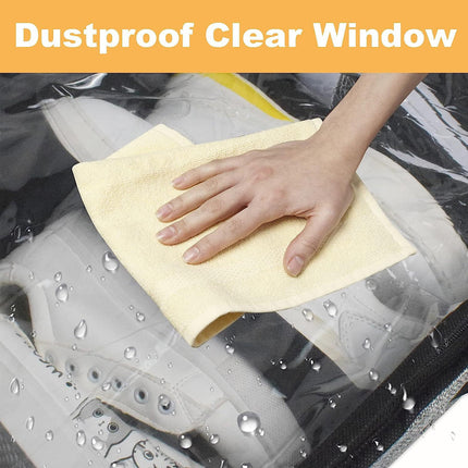 2PCS Shoe Organizer Under Bed Wardrobe Storage Box Zipper Cover Bag Durable