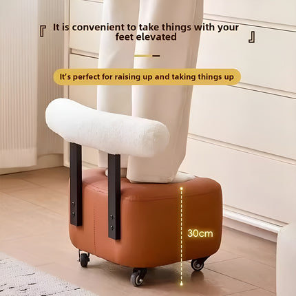 Movable Low Height Rolling Stool Chair Sturdy for Kitchen Office Garage Workshop