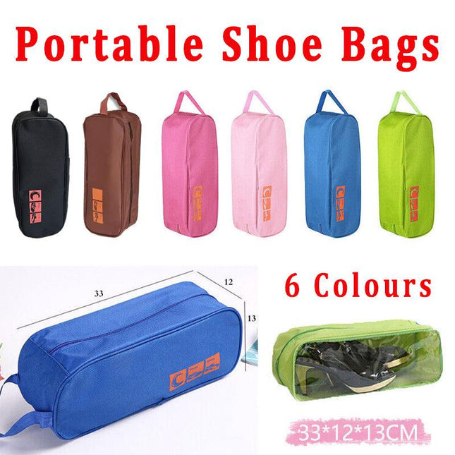 Waterproof Portable Shoe Bags Case Travel Sports Storage Tote View Window Au - Aimall