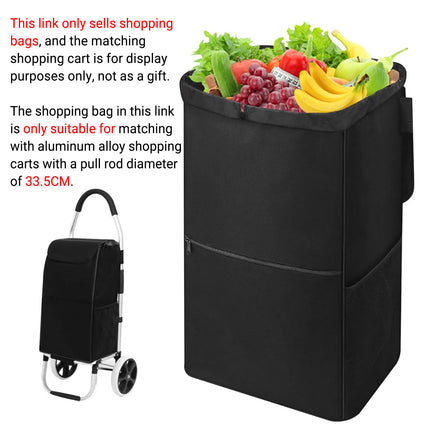 Shopping Bag Foldable Trolley Replacement Bag for Shopping Cart Utility Cart