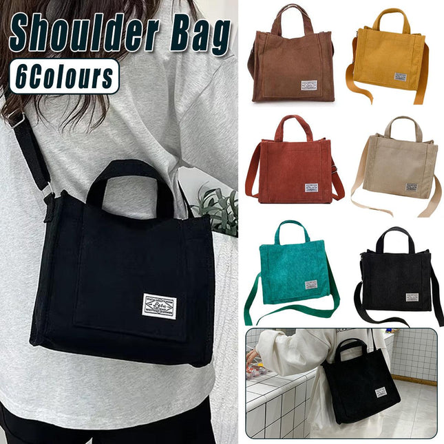 6 Colours Women Corduroy Small Square Shoulder Bag Fashion Crossbody Tote