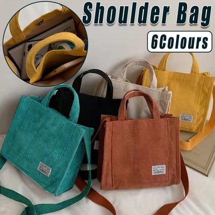 6 Colours Women Corduroy Small Square Shoulder Bag Fashion Crossbody Tote