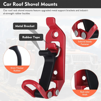 4 PCS Zinc Alloy Fire Equipment Fixer Roof Rack Tool Clip Multi Function Clamp