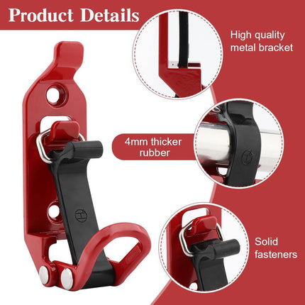 4 PCS Zinc Alloy Fire Equipment Fixer Roof Rack Tool Clip Multi Function Clamp