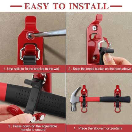 4 PCS Zinc Alloy Fire Equipment Fixer Roof Rack Tool Clip Multi Function Clamp