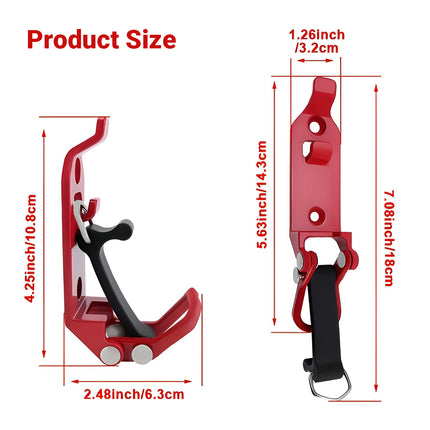 4 PCS Zinc Alloy Fire Equipment Fixer Roof Rack Tool Clip Multi Function Clamp
