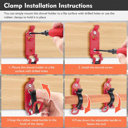 4 PCS Zinc Alloy Fire Equipment Fixer Roof Rack Tool Clip Multi Function Clamp